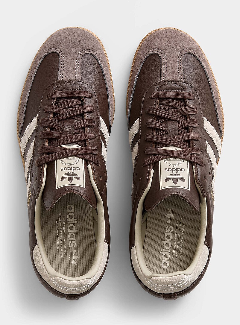 Adidas Originals: Le sneaker Samba OG ch&acirc;taigne Homme Brun pour homme