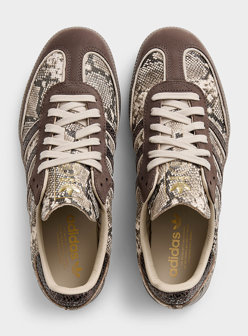 Adidas Originals: Le sneaker Samba OG peau de serpent Homme Brun pour homme