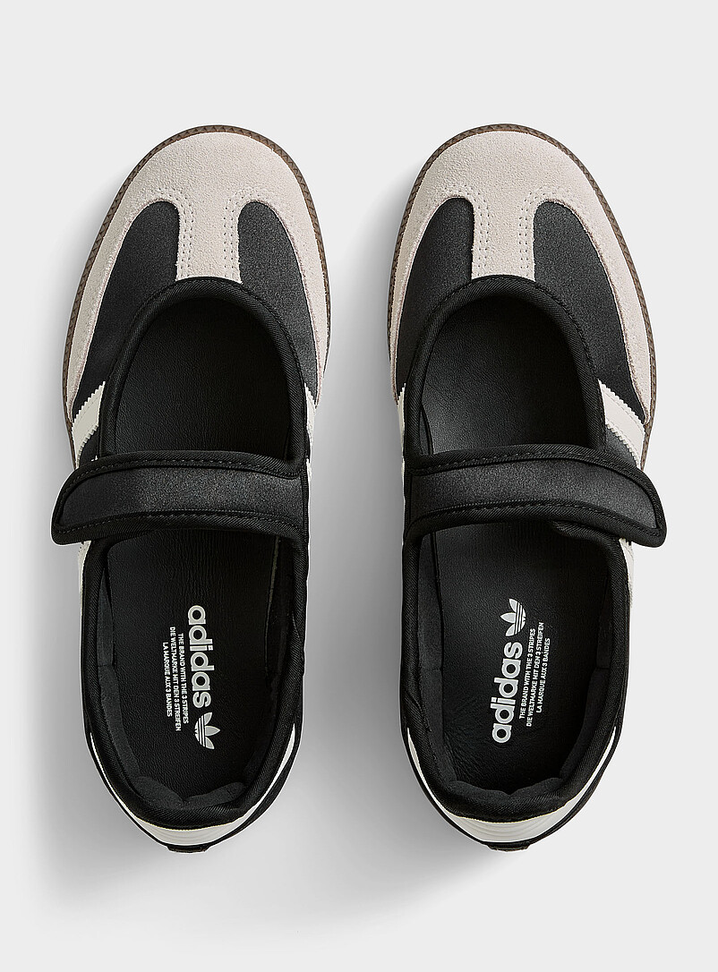 Adidas Originals: Le sneaker Samba Jane noir et ivoire Femme Noir pour femme