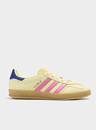 pink and yellow adidas