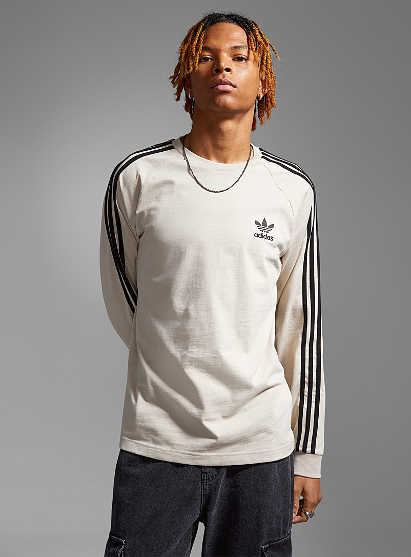 3-stripe long-sleeve Adidas Originals Shop Men's Logo Tees & Graphic T-Shirts Online | Simons