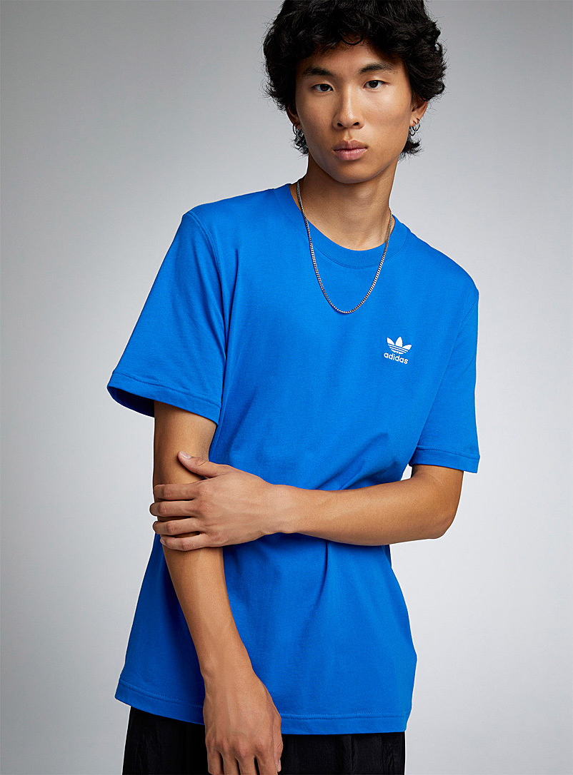 Adidas Originals Slate Blue Trefoil logo T-shirt for men
