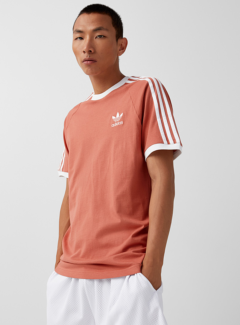Adidas Originals Toast Salmon iconic bands T-shirt for men
