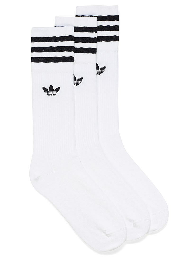 Adidas Originals White Legendary sports socks Set of 3 for women