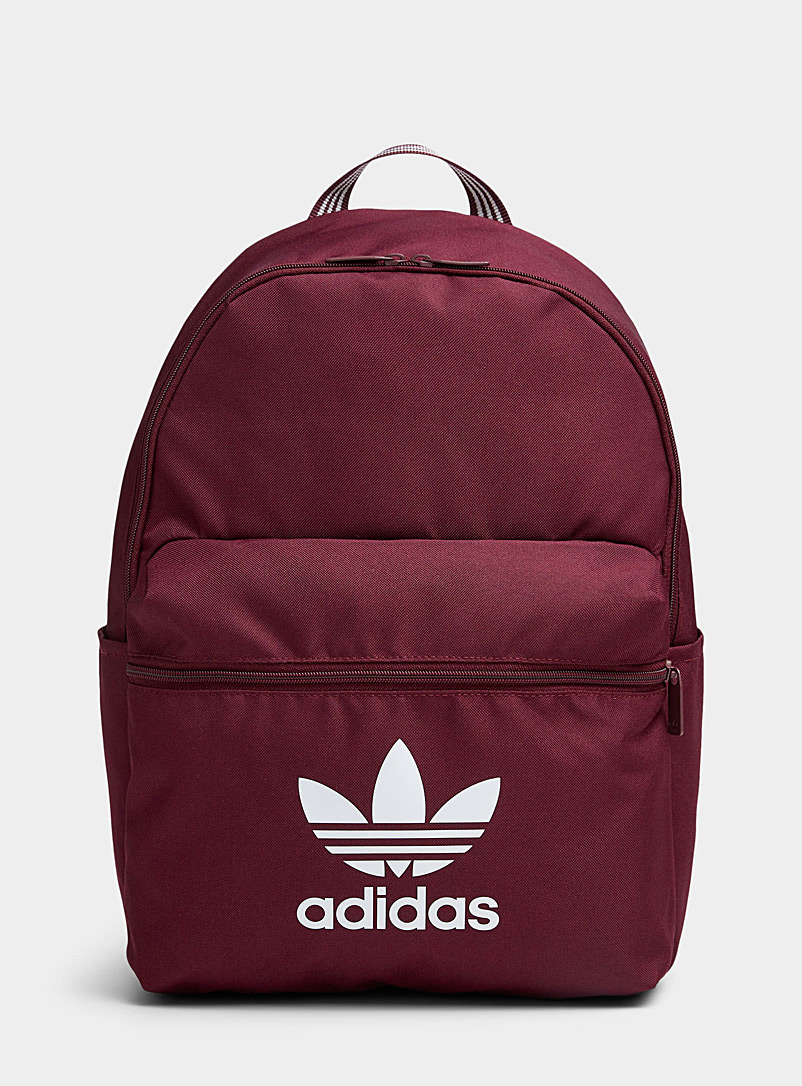 Adidas Originals Ruby Red Adicolor logo backpack for women