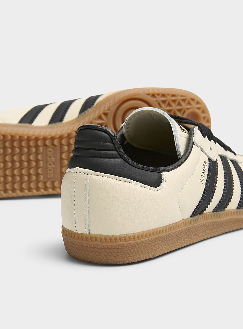 Adidas Originals: Le sneaker Samba OG cr&egrave;me et noir Femme Ivoire - Beige cr&egrave;me pour femme