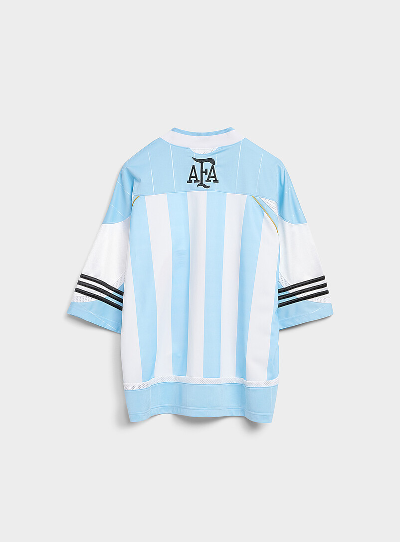 Adidas: Le jersey de soccer ample AFA Bleu p&acirc;le - Bleu ciel pour homme
