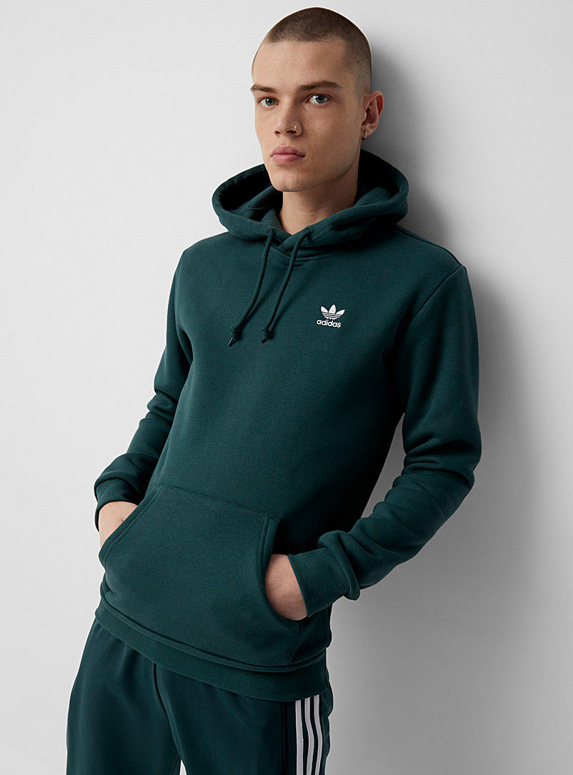 Adidas Originals: Le kangourou logo Trefoil Vert foncé-mousse-olive pour homme