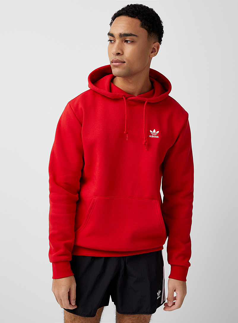 Adidas Originals: Le kangourou logo Trefoil Rouge pour homme