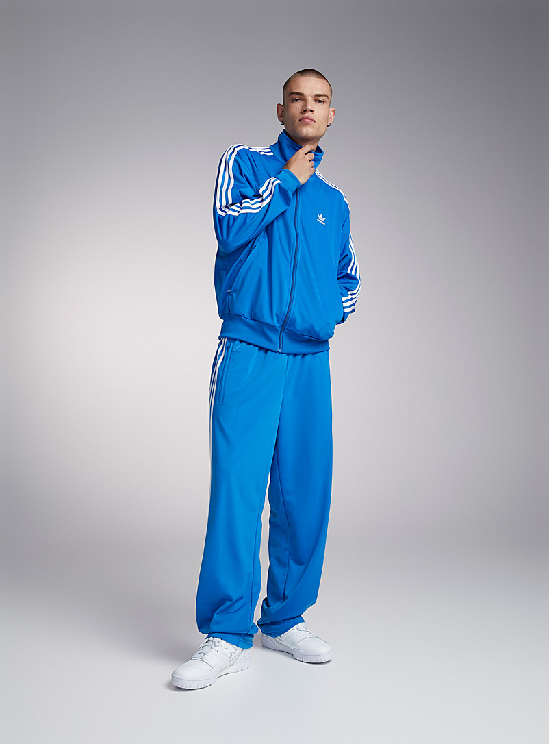Adidas: La veste <i>track</i> Firebird Bleu royal-saphir pour homme
