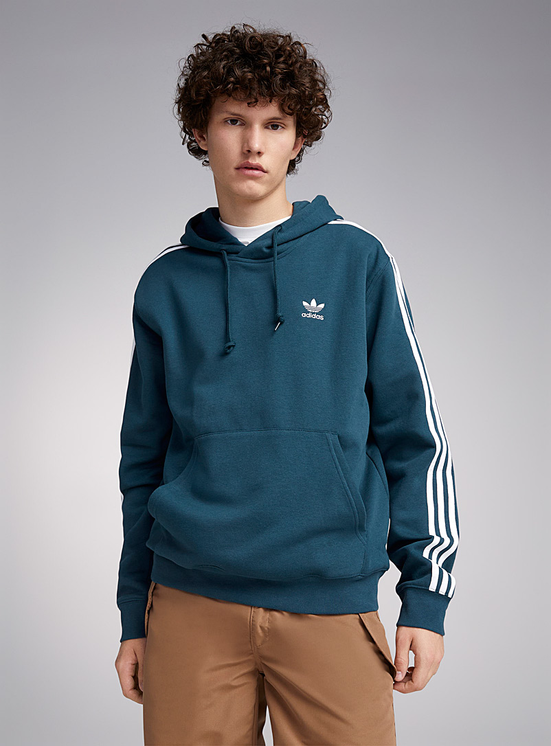 Adidas: Le kangourou 3 bandes classiques Sarcelle-turquoise-aqua pour homme