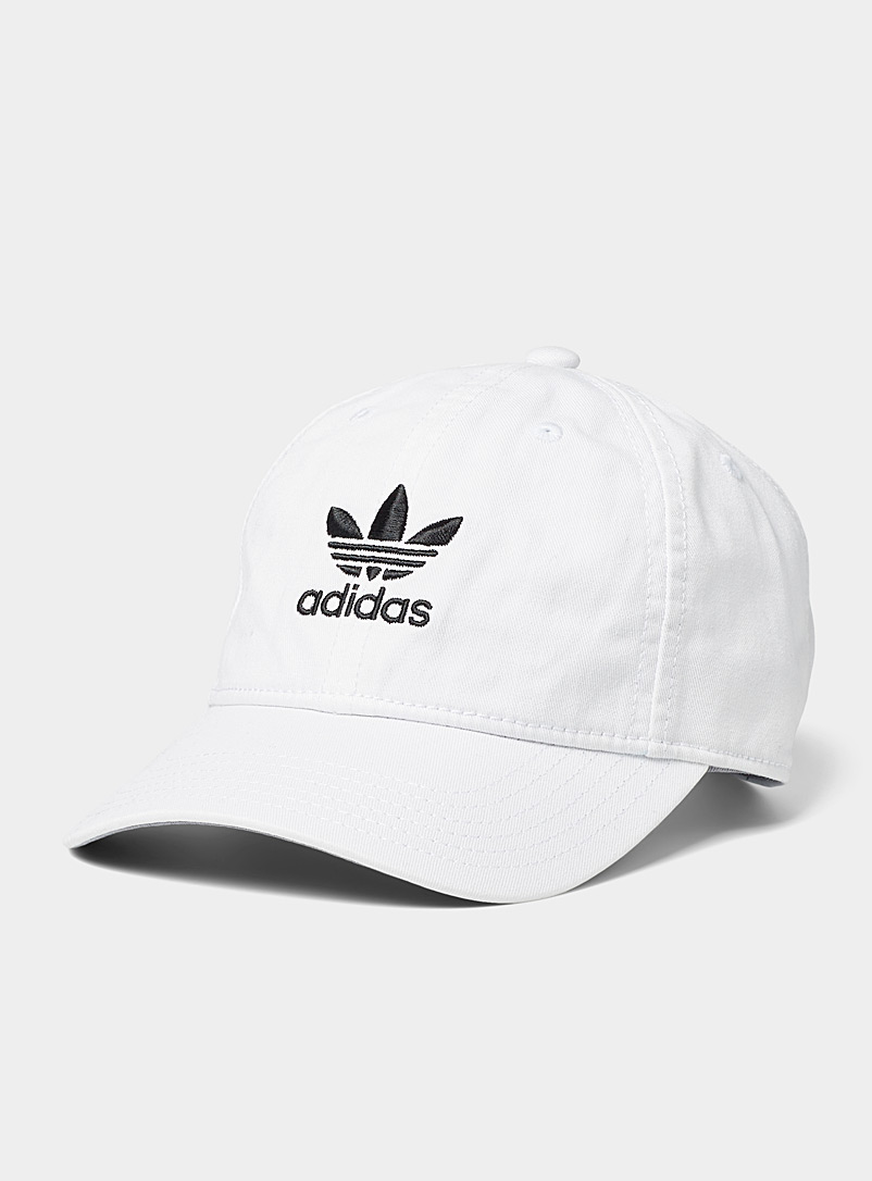 Adidas Originals White Signature embroidery cap for women