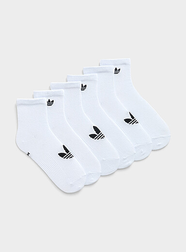 Les chaussettes cheville logo contraste Ensemble de 6