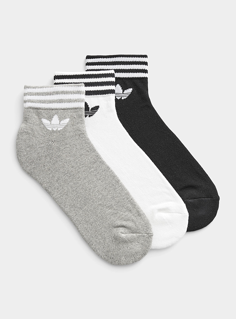 Adidas Originals White Trefoil athletic socks Set of 3 for women