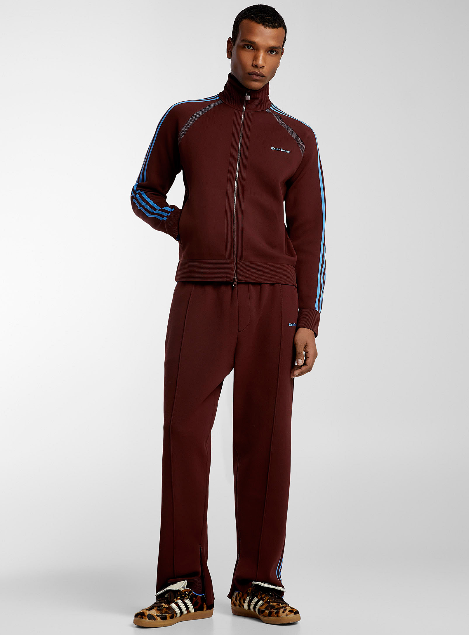 Adidas X Wales Bonner Statement Knit Track Pant In Brown