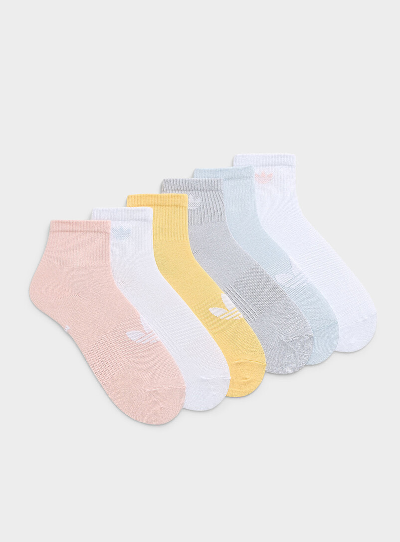 Pastel Colour Ankle Socks 6-Pack