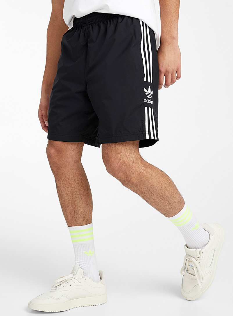 adidas 3 stripes pull on shorts