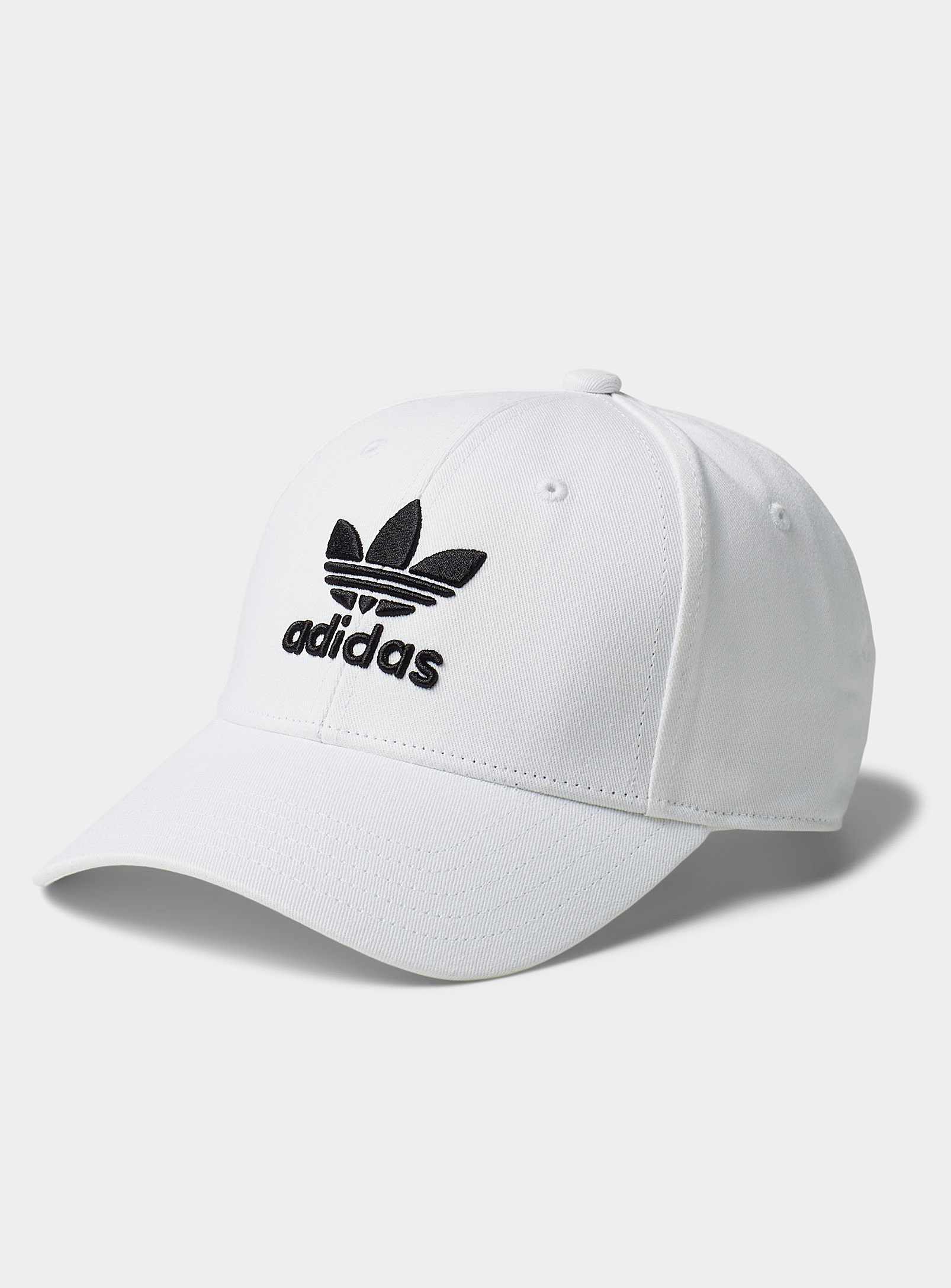 Adidas Originals Logo Embroidery Baseball Cap In White