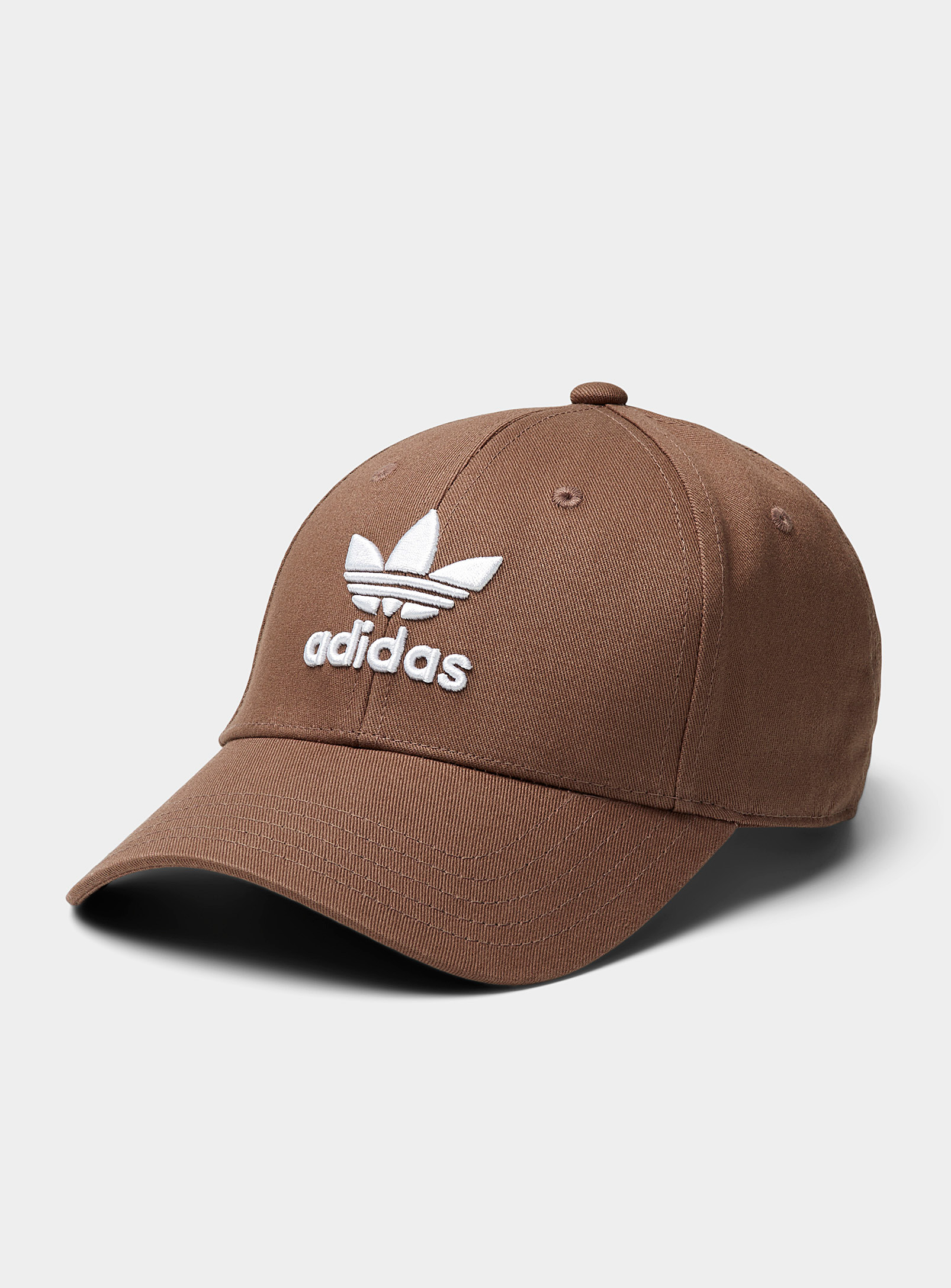 Adidas Originals Logo Embroidery Baseball Cap In Brown