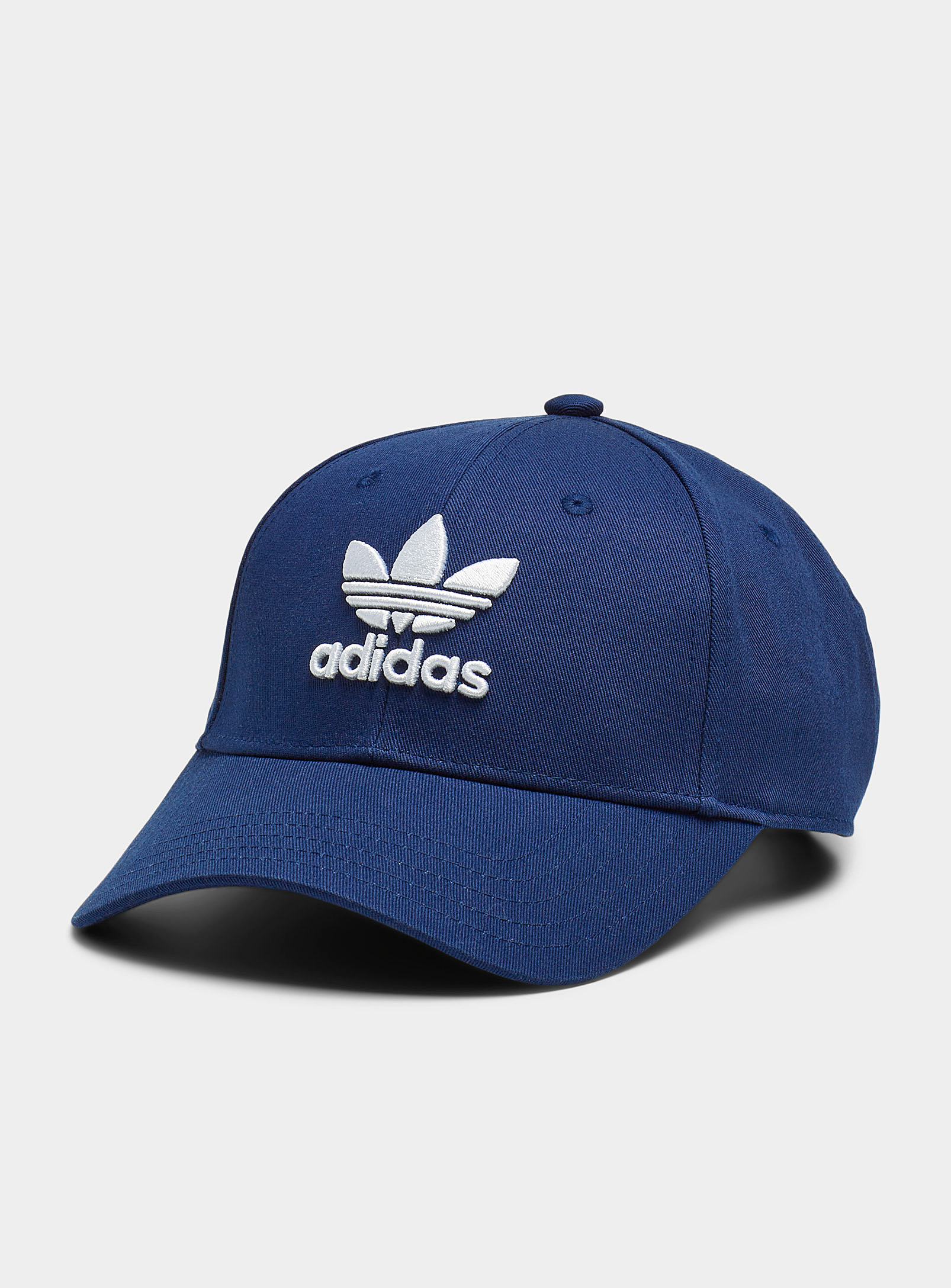 Adidas Originals Logo Embroidery Baseball Cap In Marine Blue