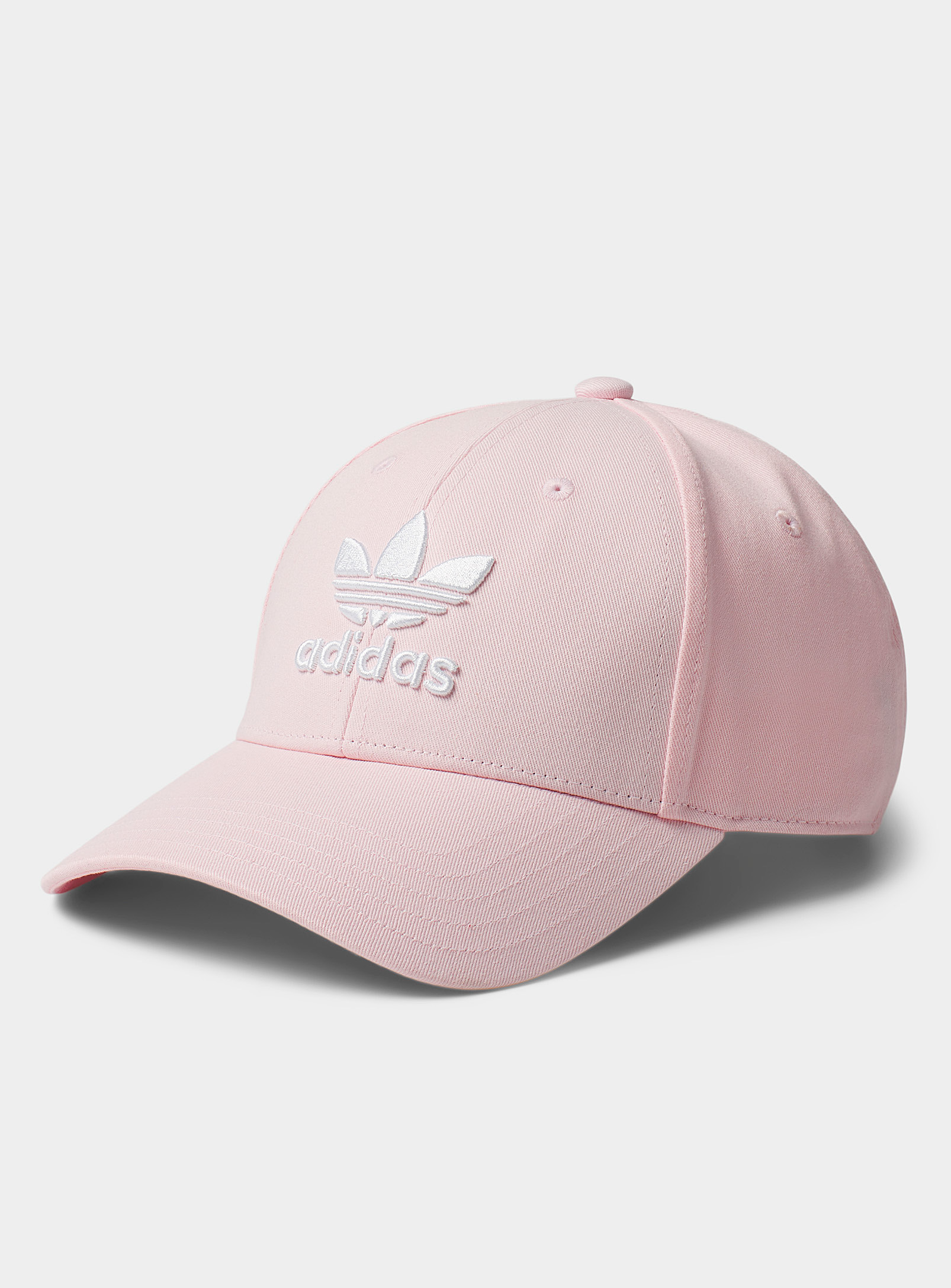 Adidas Originals Logo Embroidery Baseball Cap In Pink
