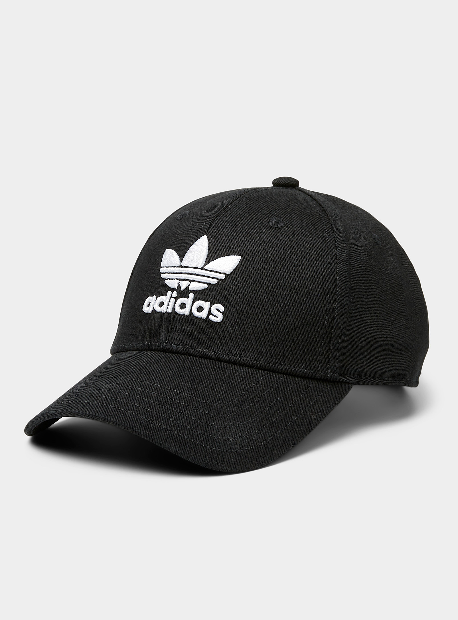 Shop Adidas Originals Black Trefoil Logo Cap