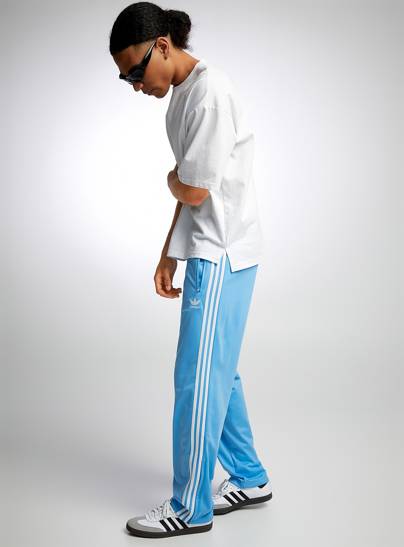 Adidas Originals Firebird Track Pant In Slate Blue