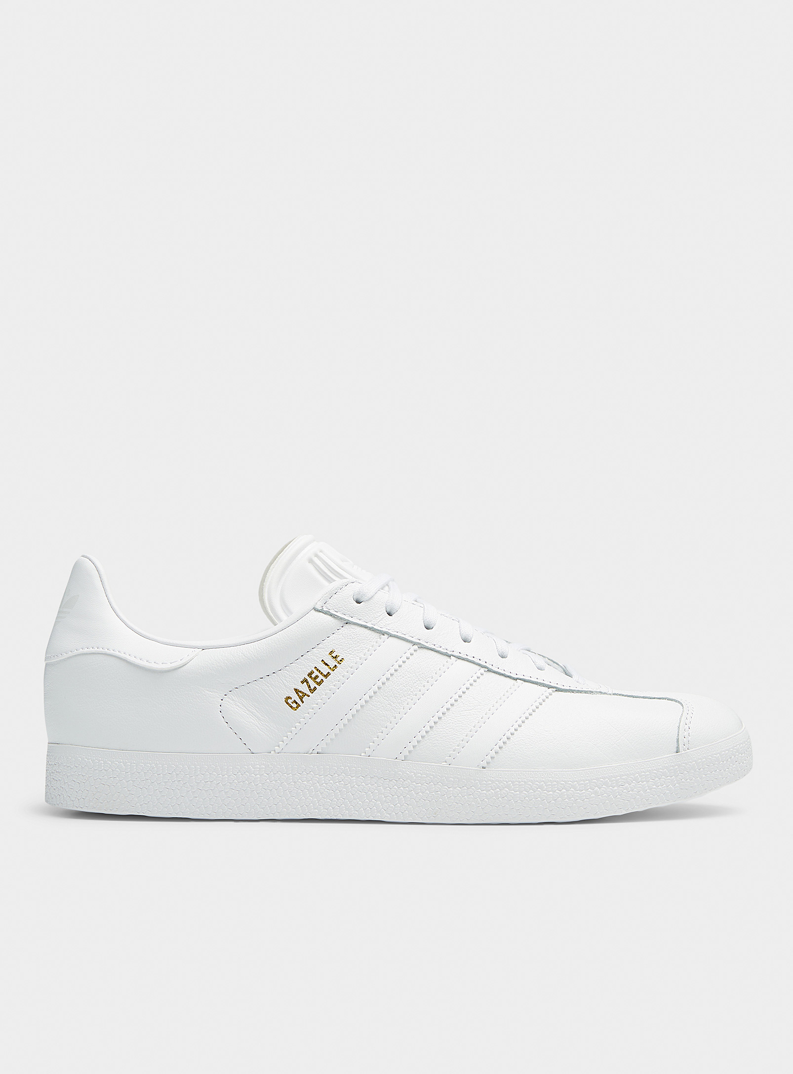 Adidas Originals - Men's White tonal Gazelle sneakers Men