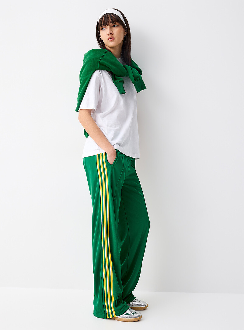 Three Stripes Wide-Leg Track Pant