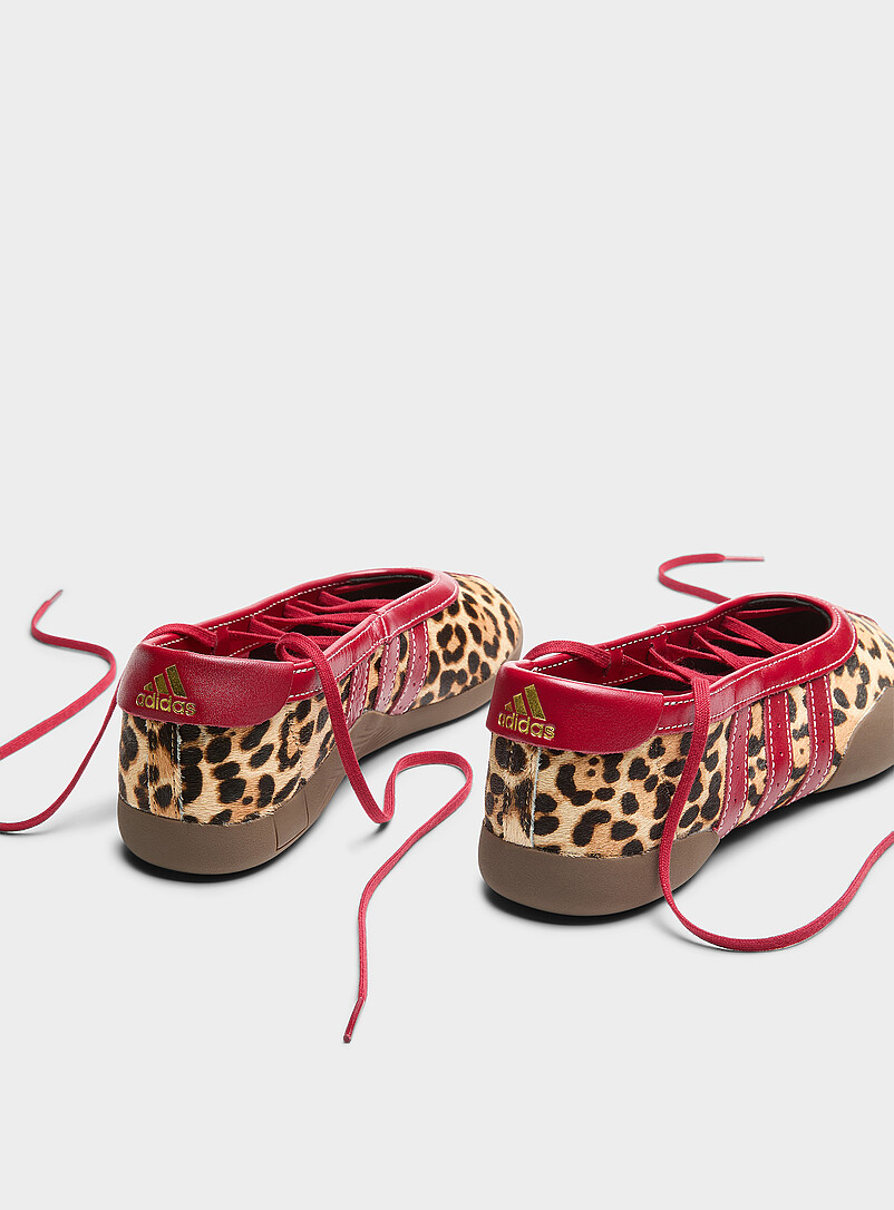 Leopard pony hair leather Taekwondo Mei ballet-sneakers Women product image 2
