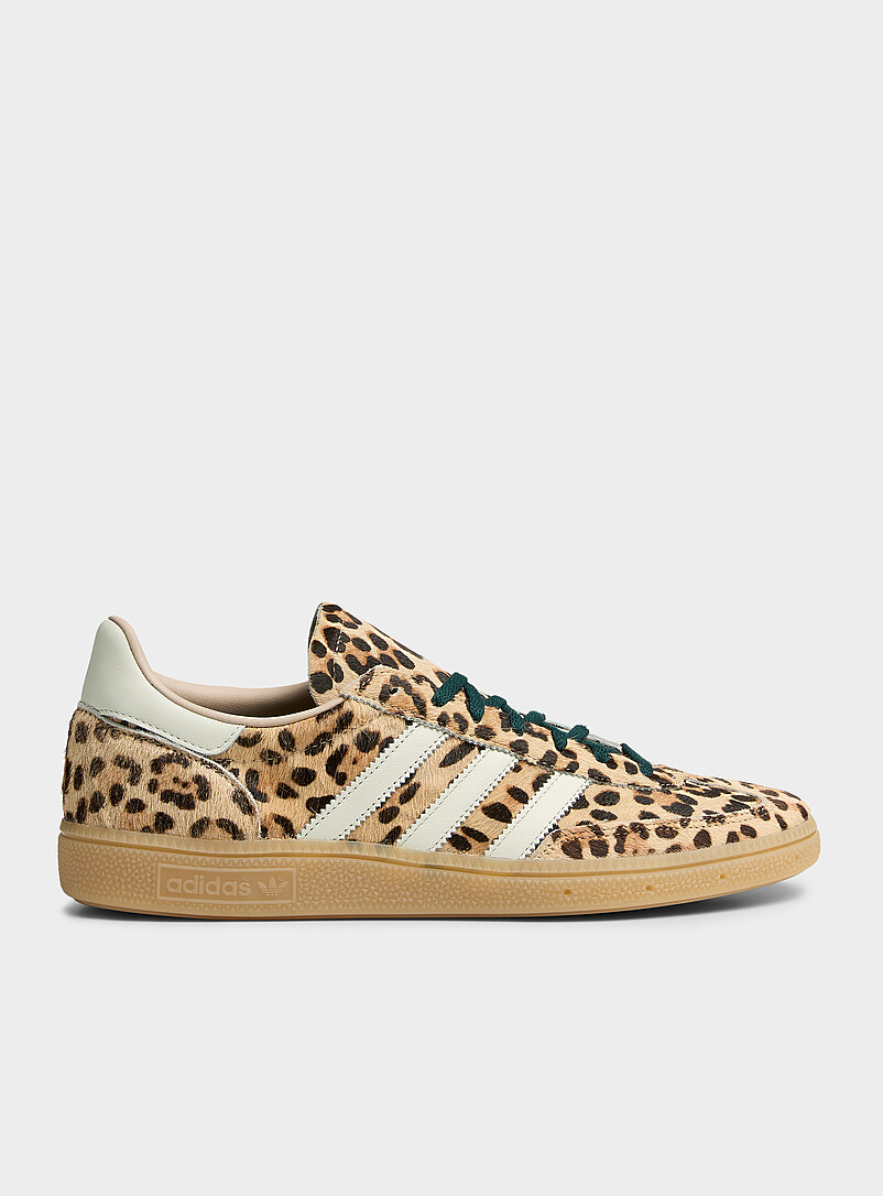 Handball Spezial Leopard Pony Hair Leather Sneakers Men