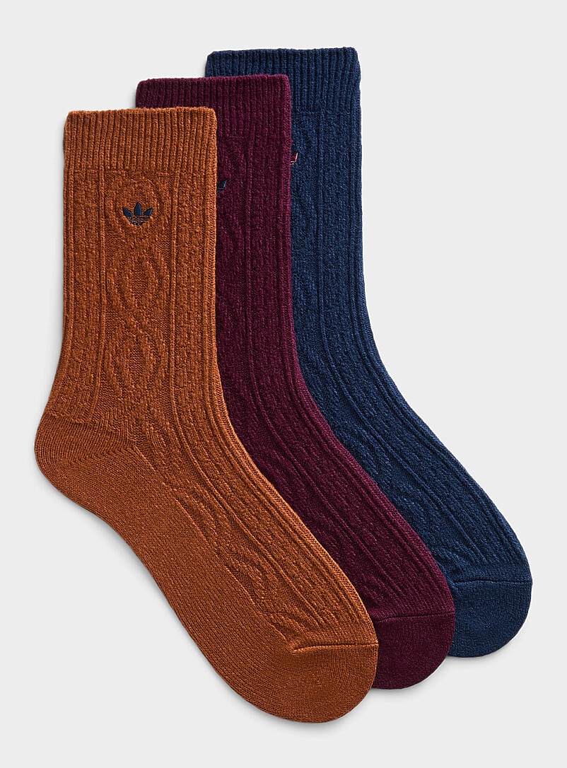 Ultra-Soft Twisted Cable Socks 3-Pack