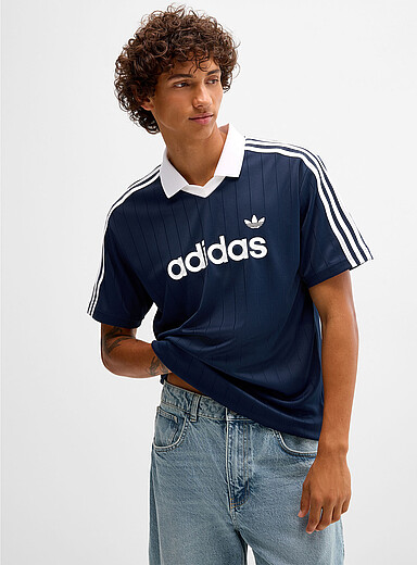 Adicolor pinstripe soccer polo