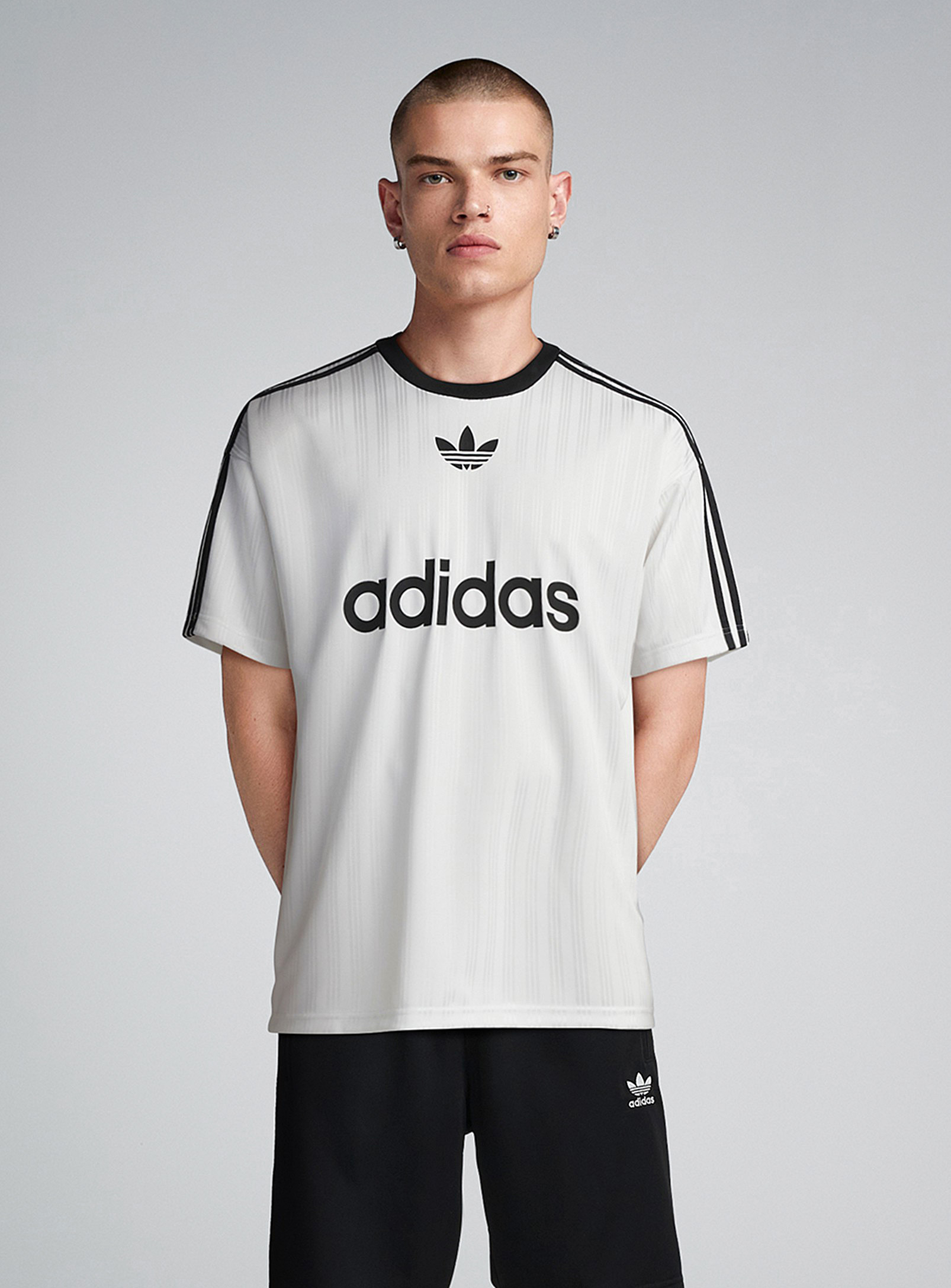 Adidas Originals Adicolor Jersey T-shirt In White