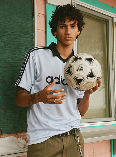 Archive collar engineered jersey