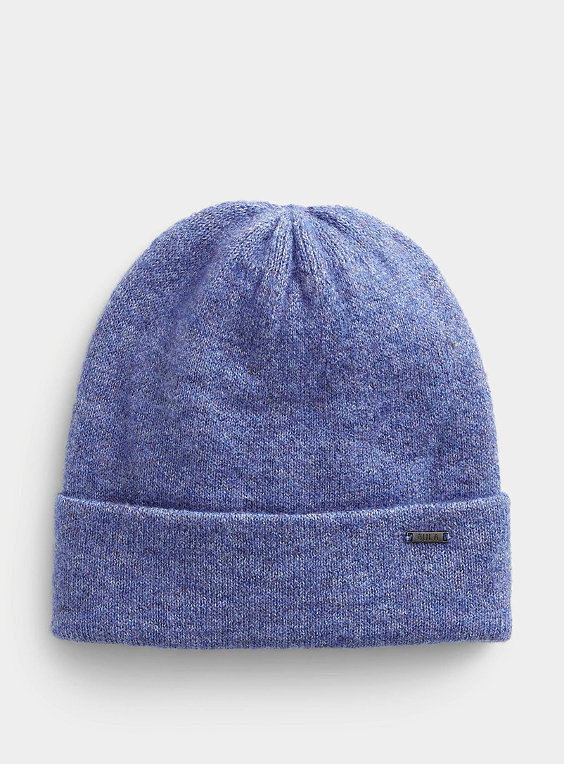 Bula Dark Blue Recycled-polyester ribbed tuque for women