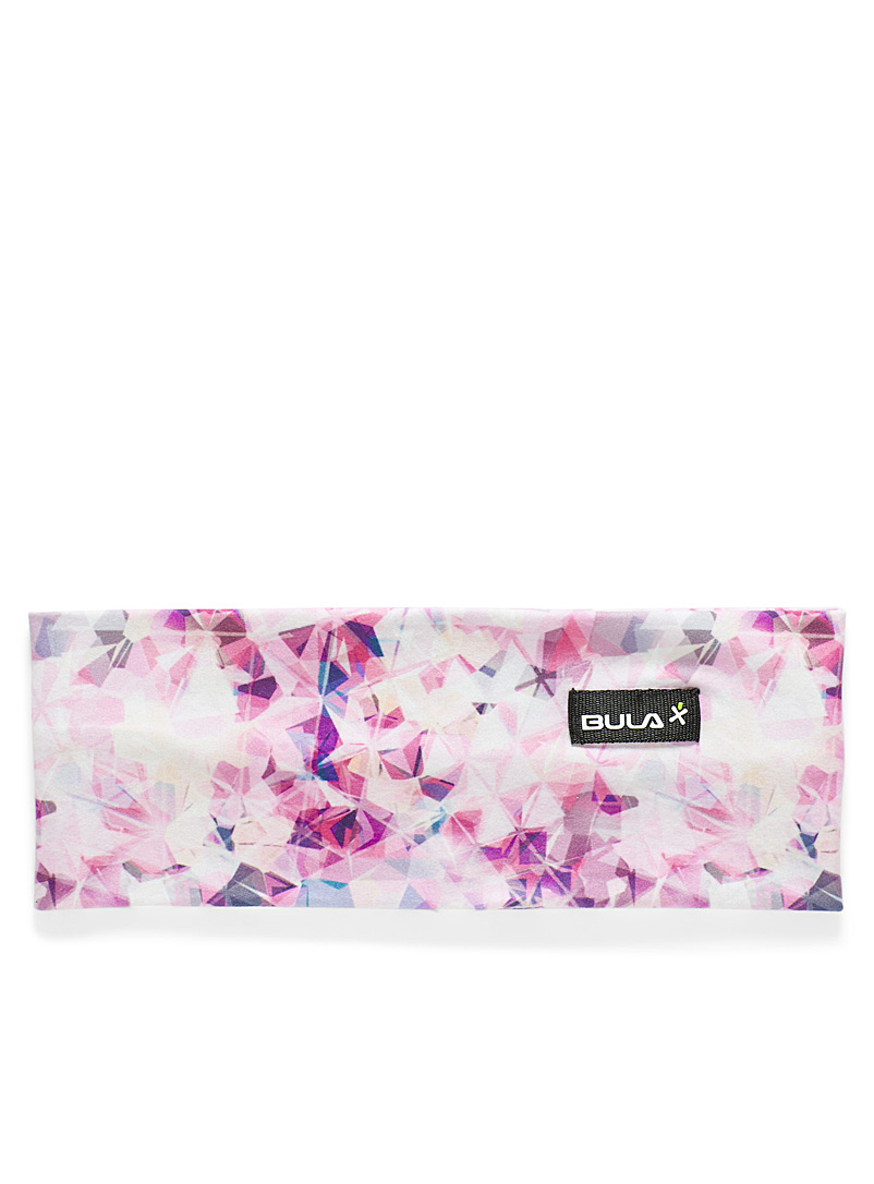 Bula Patterned Red Soft printed jersey headband for women