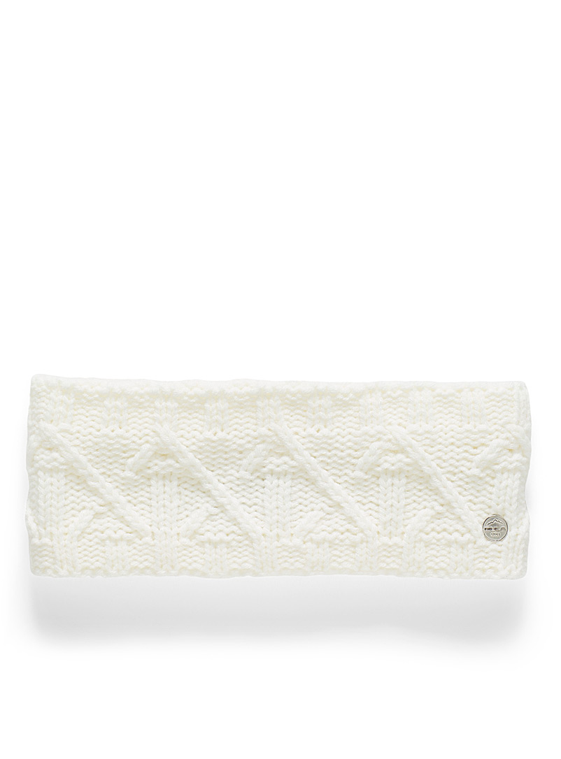 Bula White Modern knit headband for women
