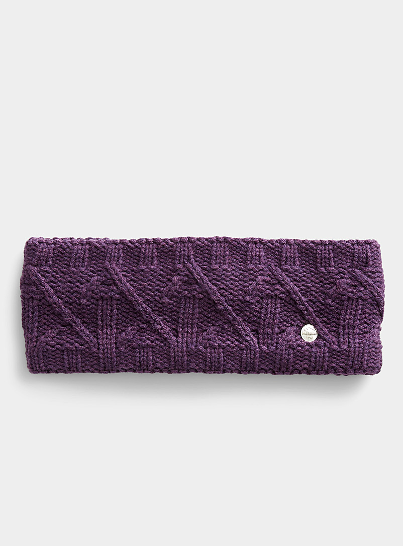 Bula Dark Crimson Modern knit headband for women