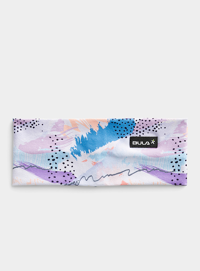 Bula Patterned White Recycled material printed headband for women