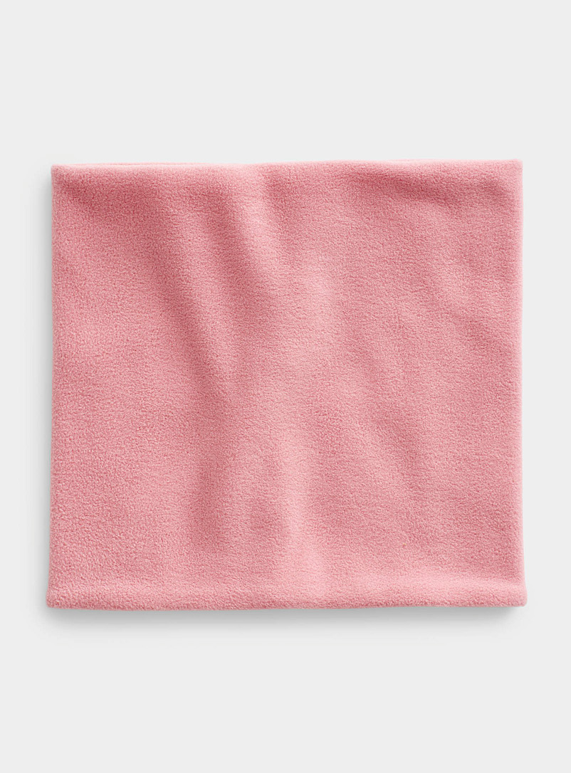 Bula Dusky Pink Polar fleece tube scarf for women