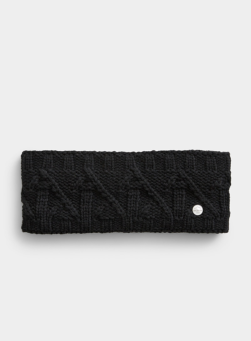 Black Knitted Headband