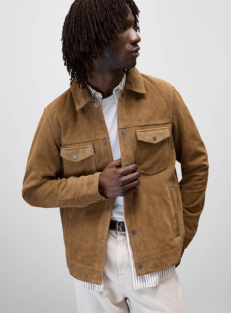 Minimalist Suede Jacket