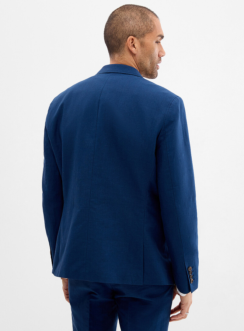 Bosco: Le veston lin et coton <b>Coupe semi-ajust&eacute;e</b> Sable pour homme