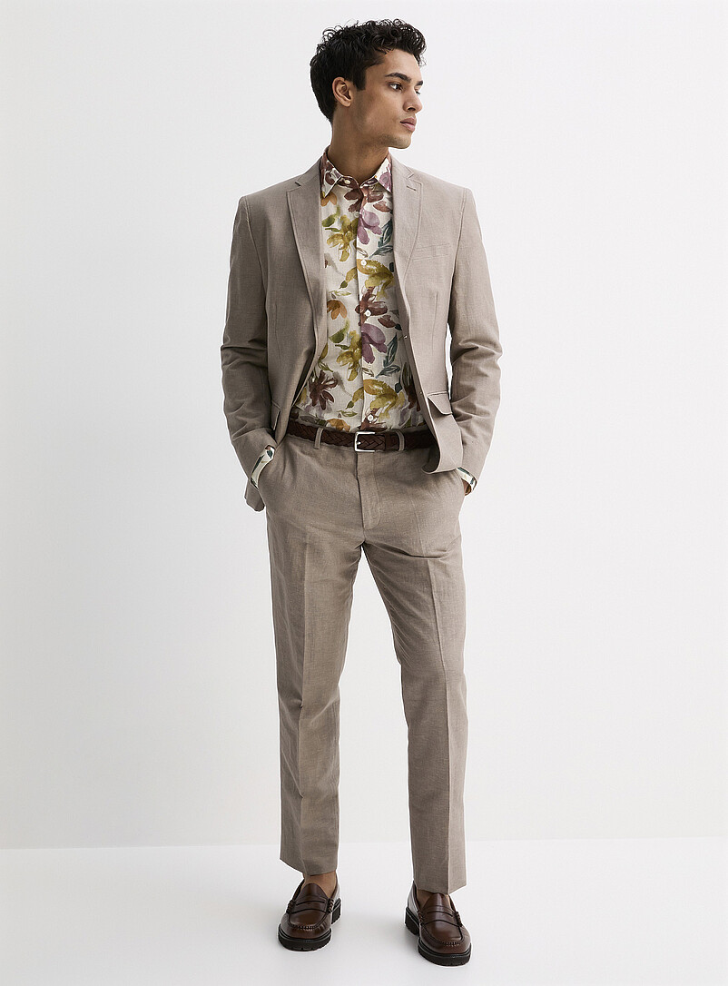 PJ PAUL JONES Veste Lin Homme Slim Fit 2 Boutons - Blazer Léger Décontracté Sporty