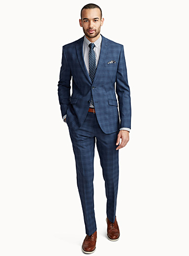 Semi-plain textured suit London fit - Semi-slim | Le 31 | Semi-slim Fit