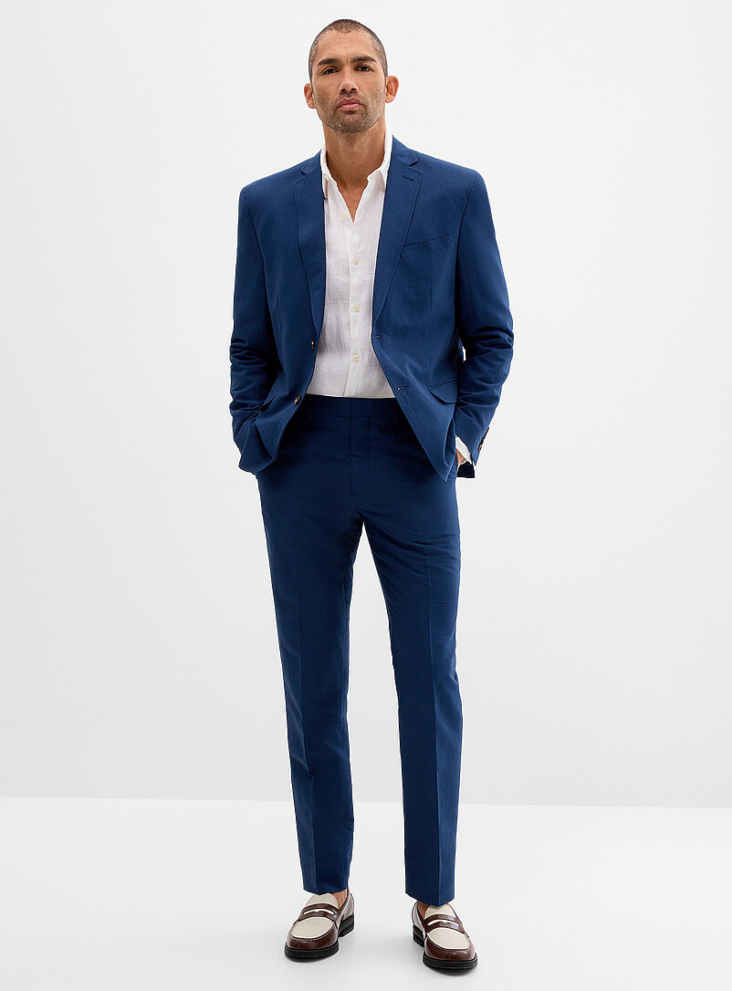 Linen-Cotton Pant Semi-Slim Fit