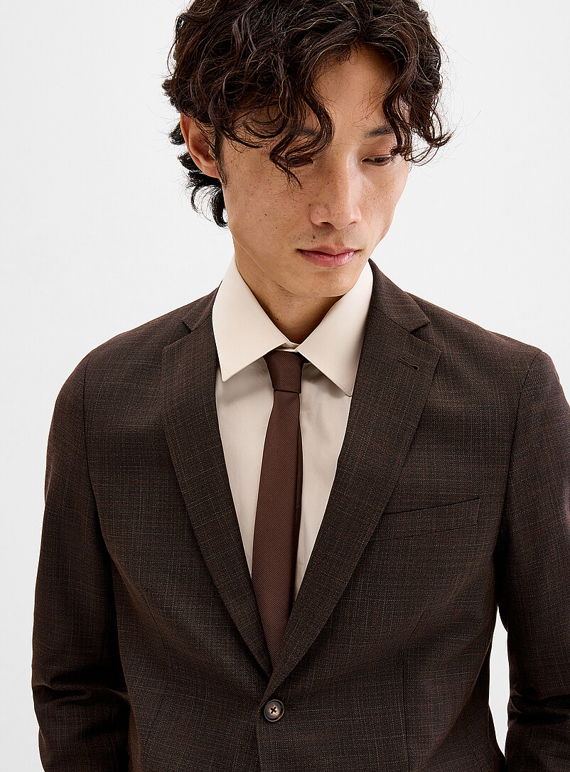 Structured chambray blazer Semi-slim fit product image 2