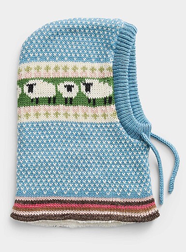 La cagoule pure laine doublure peluche