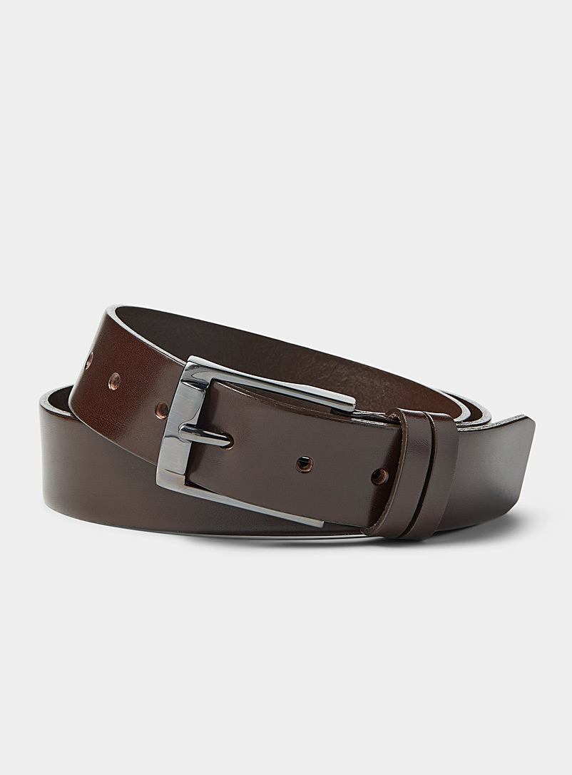 Le 31 Brown Leather belt for men
